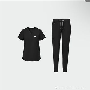 Figs black scrubs size medium